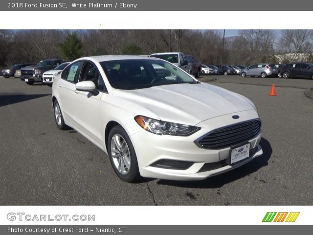 2018 Ford Fusion SE in White Platinum