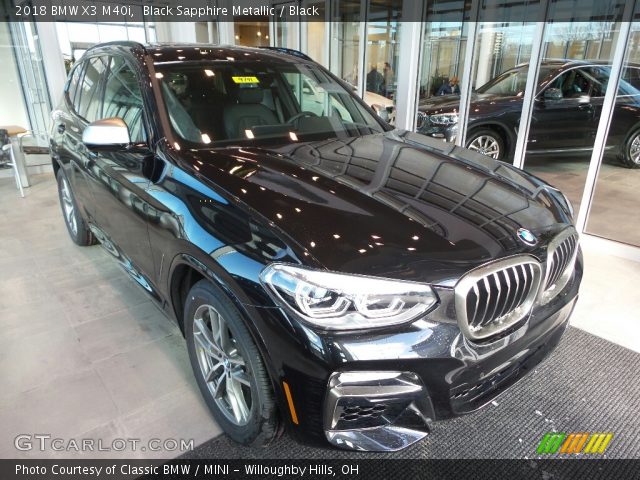 2018 BMW X3 M40i in Black Sapphire Metallic