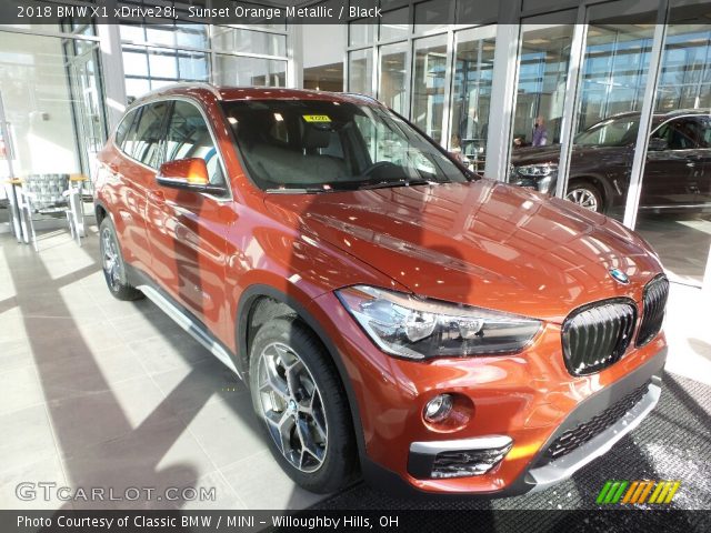 2018 BMW X1 xDrive28i in Sunset Orange Metallic