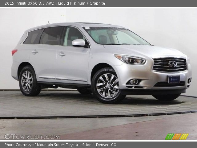 2015 Infiniti QX60 3.5 AWD in Liquid Platinum