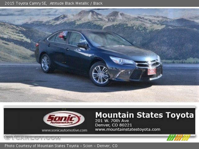 2015 Toyota Camry SE in Attitude Black Metallic