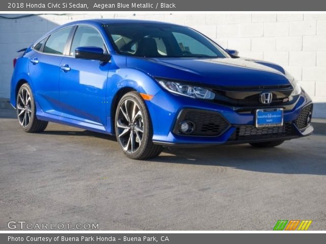 2018 Honda Civic Si Sedan in Aegean Blue Metallic
