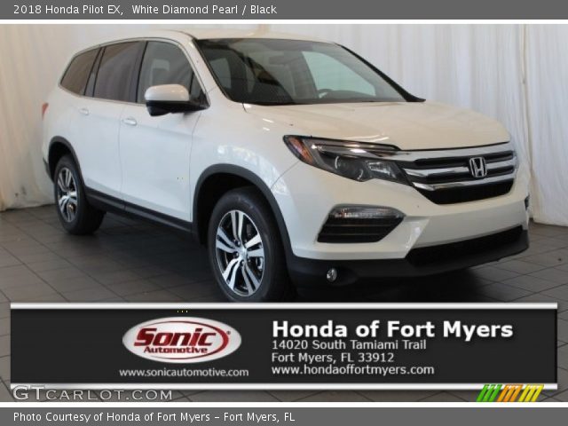 2018 Honda Pilot EX in White Diamond Pearl