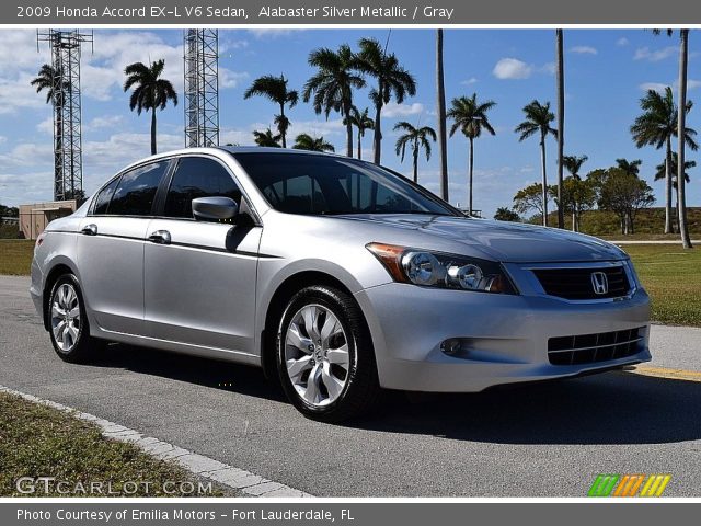 2009 Honda Accord EX-L V6 Sedan in Alabaster Silver Metallic
