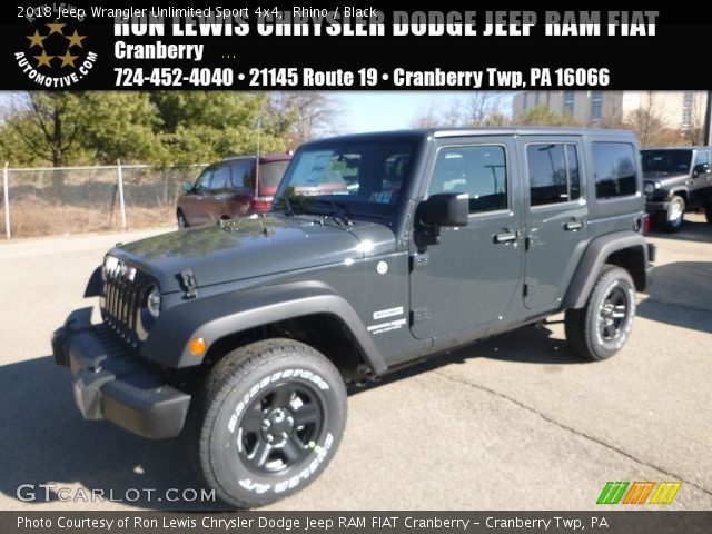 2018 Jeep Wrangler Unlimited Sport 4x4 in Rhino