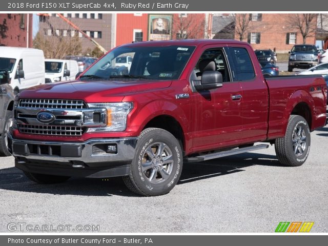2018 Ford F150 XLT SuperCab 4x4 in Ruby Red