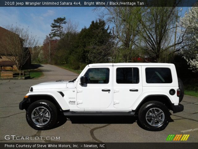 Bright White 2018 Jeep Wrangler Unlimited Sahara 4x4