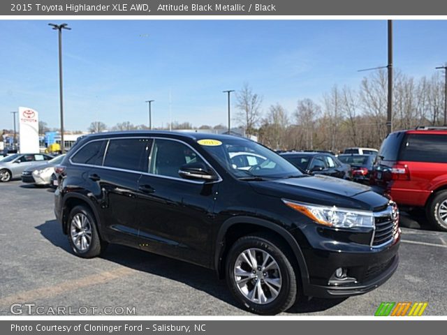 2015 Toyota Highlander XLE AWD in Attitude Black Metallic
