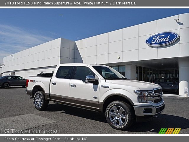 2018 Ford F150 King Ranch SuperCrew 4x4 in White Platinum