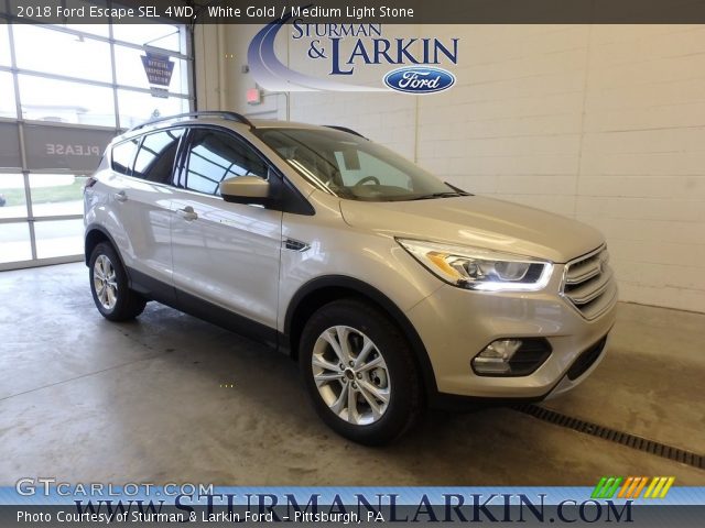 2018 Ford Escape SEL 4WD in White Gold