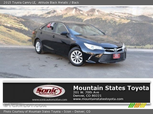 2015 Toyota Camry LE in Attitude Black Metallic