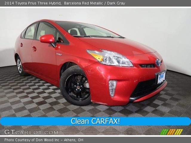 2014 Toyota Prius Three Hybrid in Barcelona Red Metallic