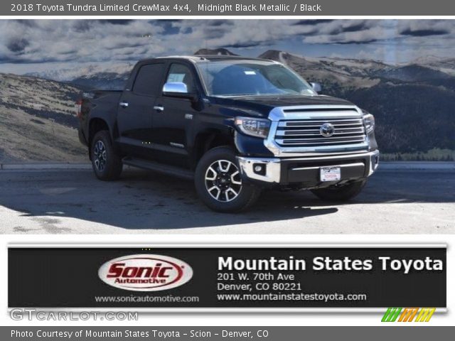 2018 Toyota Tundra Limited CrewMax 4x4 in Midnight Black Metallic
