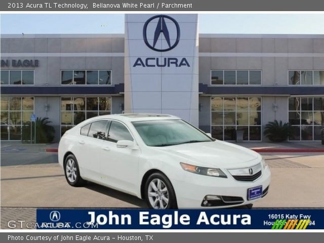 2013 Acura TL Technology in Bellanova White Pearl