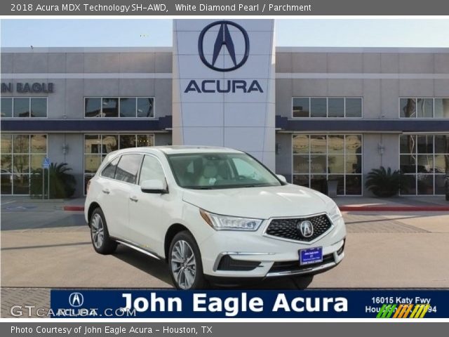 2018 Acura MDX Technology SH-AWD in White Diamond Pearl