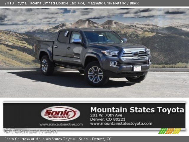 2018 Toyota Tacoma Limited Double Cab 4x4 in Magnetic Gray Metallic