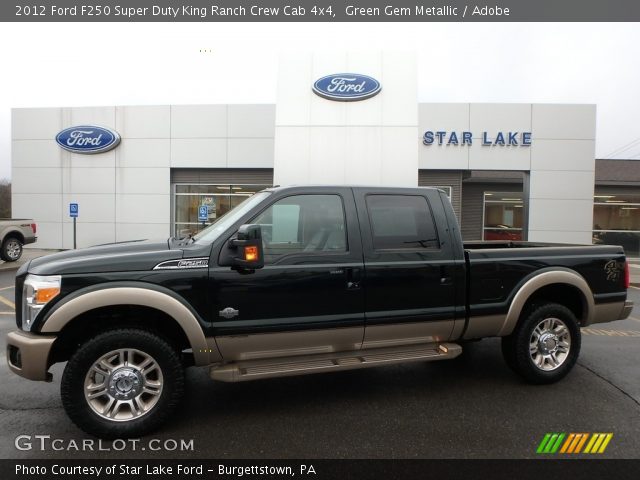 2012 Ford F250 Super Duty King Ranch Crew Cab 4x4 in Green Gem Metallic