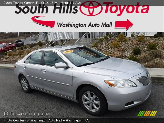 2009 Toyota Camry LE in Classic Silver Metallic