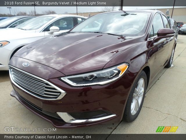 2018 Ford Fusion SE in Burgundy Velvet