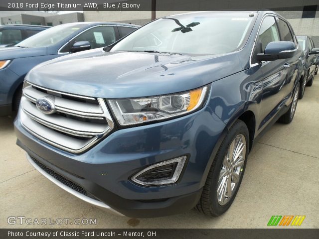 2018 Ford Edge Titanium AWD in Blue