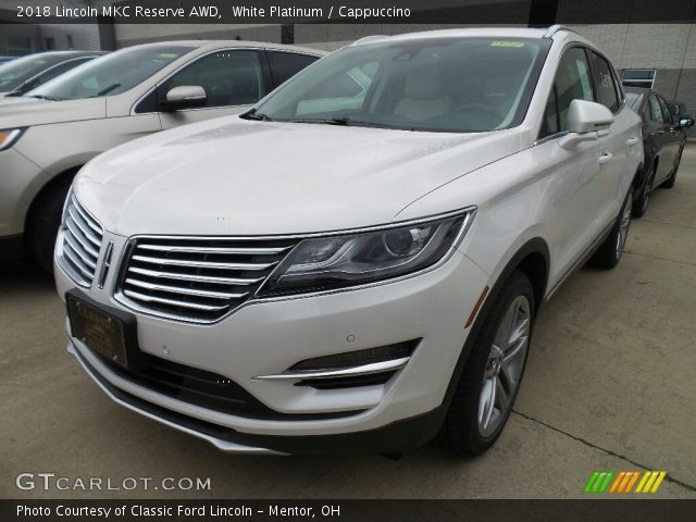 2018 Lincoln MKC Reserve AWD in White Platinum