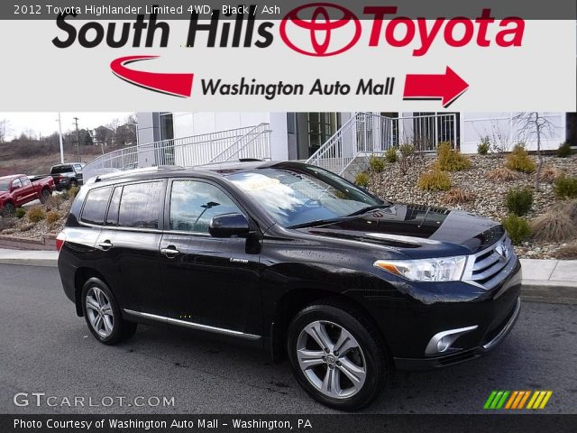 2012 Toyota Highlander Limited 4WD in Black