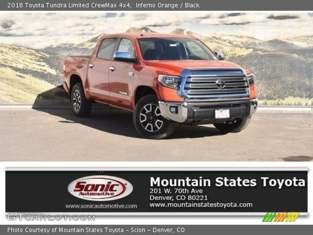 2018 Toyota Tundra Limited CrewMax 4x4 in Inferno Orange