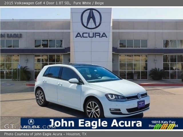 2015 Volkswagen Golf 4 Door 1.8T SEL in Pure White