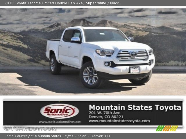 2018 Toyota Tacoma Limited Double Cab 4x4 in Super White