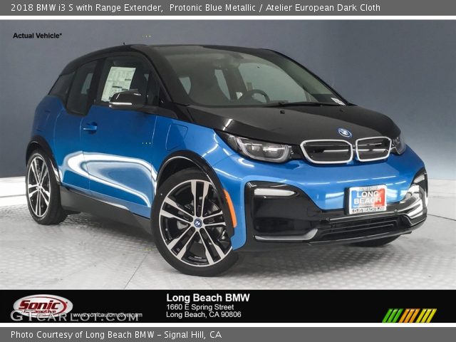 2018 BMW i3 S with Range Extender in Protonic Blue Metallic