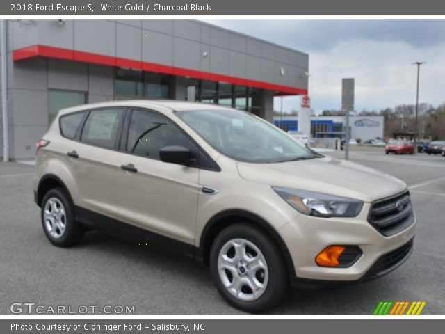 2018 Ford Escape S in White Gold