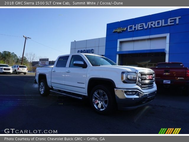 2018 GMC Sierra 1500 SLT Crew Cab in Summit White