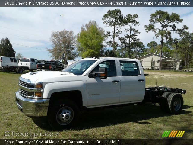 2018 Chevrolet Silverado 3500HD Work Truck Crew Cab 4x4 Chassis in Summit White