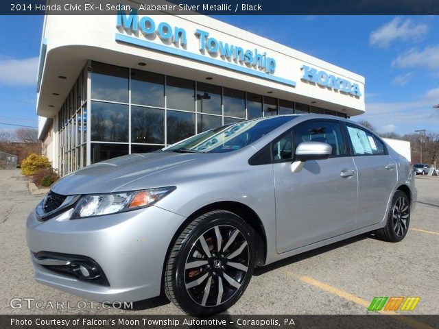 2014 Honda Civic EX-L Sedan in Alabaster Silver Metallic