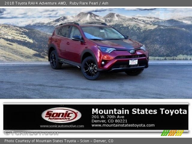 2018 Toyota RAV4 Adventure AWD in Ruby Flare Pearl