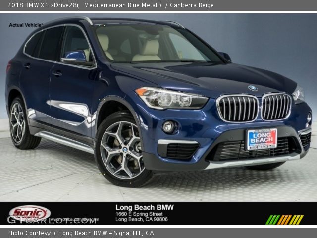 2018 BMW X1 xDrive28i in Mediterranean Blue Metallic