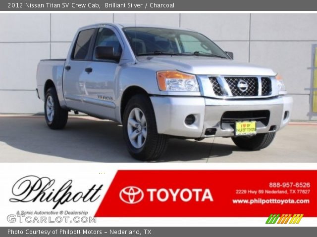 2012 Nissan Titan SV Crew Cab in Brilliant Silver