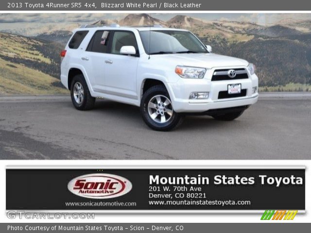 2013 Toyota 4Runner SR5 4x4 in Blizzard White Pearl