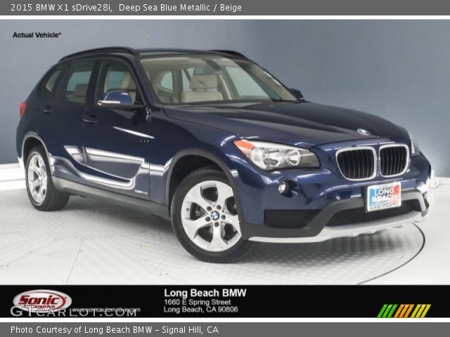2015 BMW X1 sDrive28i in Deep Sea Blue Metallic