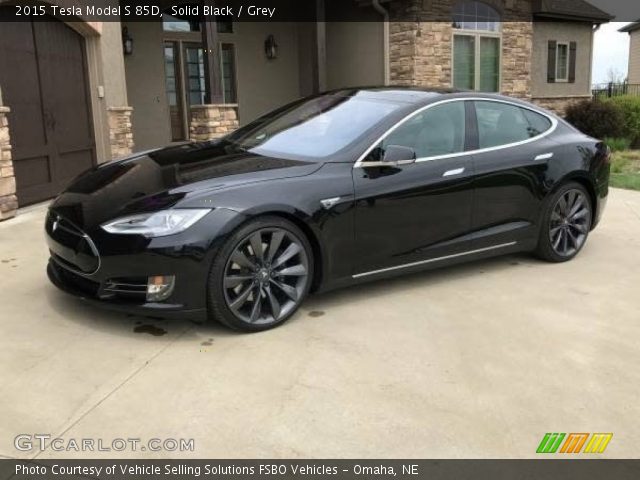 2015 Tesla Model S 85D in Solid Black