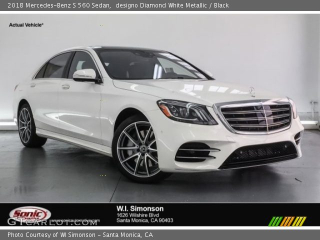 2018 Mercedes-Benz S 560 Sedan in designo Diamond White Metallic