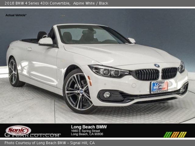 2018 BMW 4 Series 430i Convertible in Alpine White