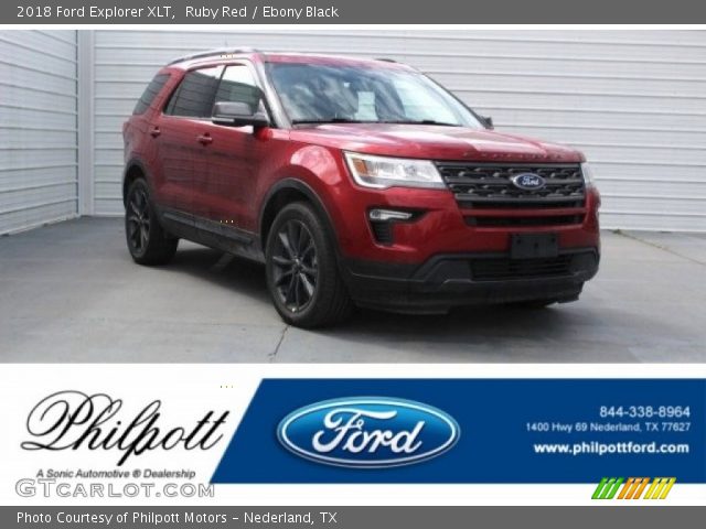 2018 Ford Explorer XLT in Ruby Red