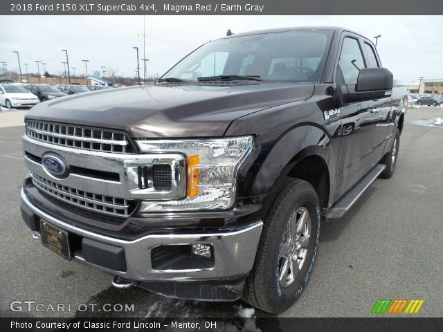 2018 Ford F150 XLT SuperCab 4x4 in Magma Red