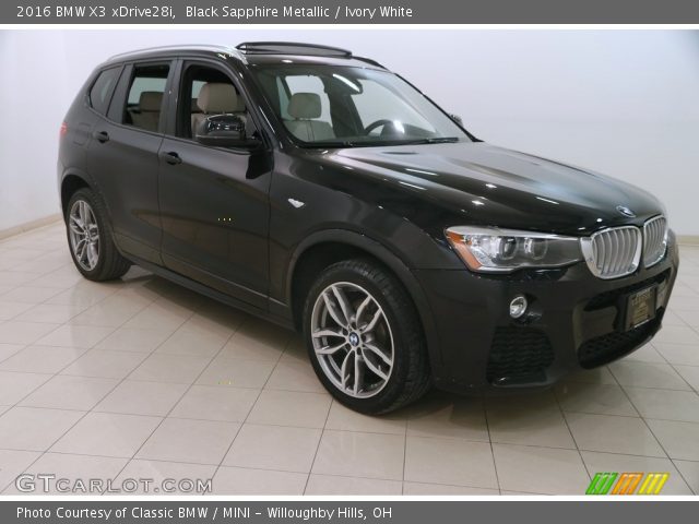 2016 BMW X3 xDrive28i in Black Sapphire Metallic