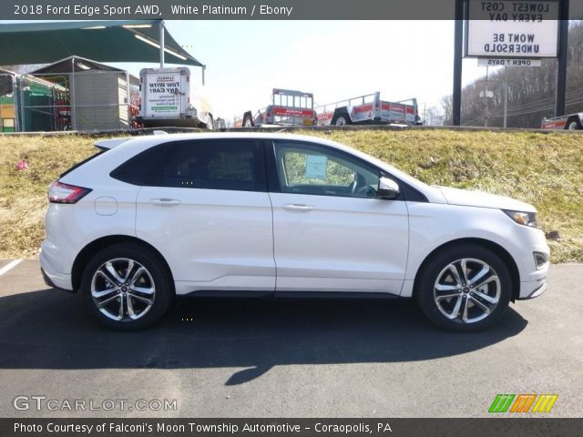 2018 Ford Edge Sport AWD in White Platinum