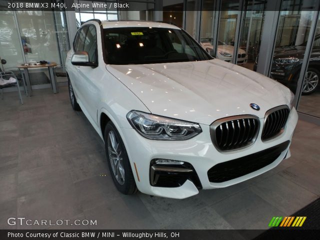 2018 BMW X3 M40i in Alpine White