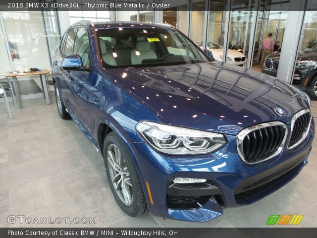 Phytonic Blue Metallic 2018 Bmw X3 Xdrive30i Oyster