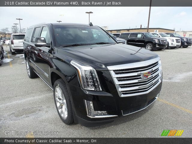 2018 Cadillac Escalade ESV Platinum 4WD in Black Raven