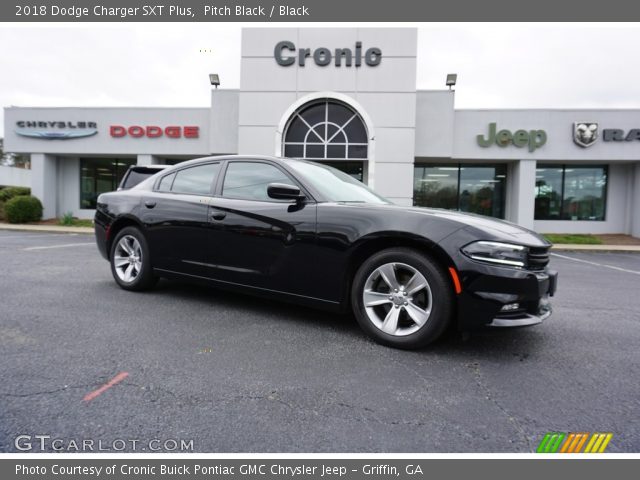 2018 Dodge Charger SXT Plus in Pitch Black